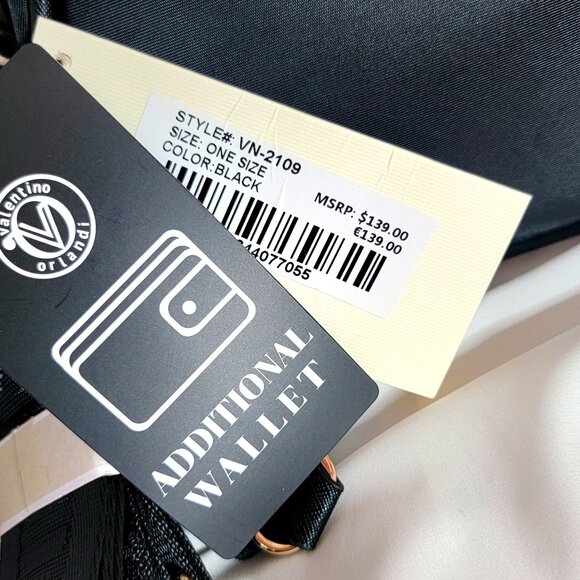 Valentino Orlandi "V" Lock Crossbody Bag w/ Wallet Purse, NWT, Non~Smoking Home - Picture 4 of 9